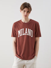 Xside Crew Neck Milano Printed Combed Cotton Men T-Shirt