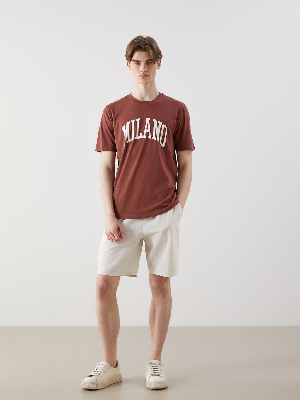 Xside Crew Neck Milano Printed Combed Cotton Men T-Shirt