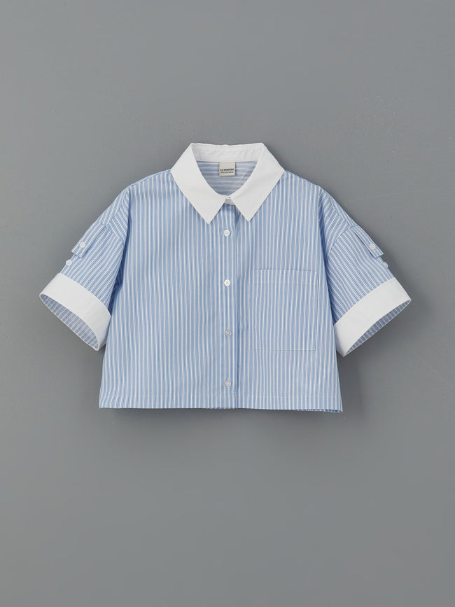LCW Kids Casual Poplin Girl Shirt Main Image