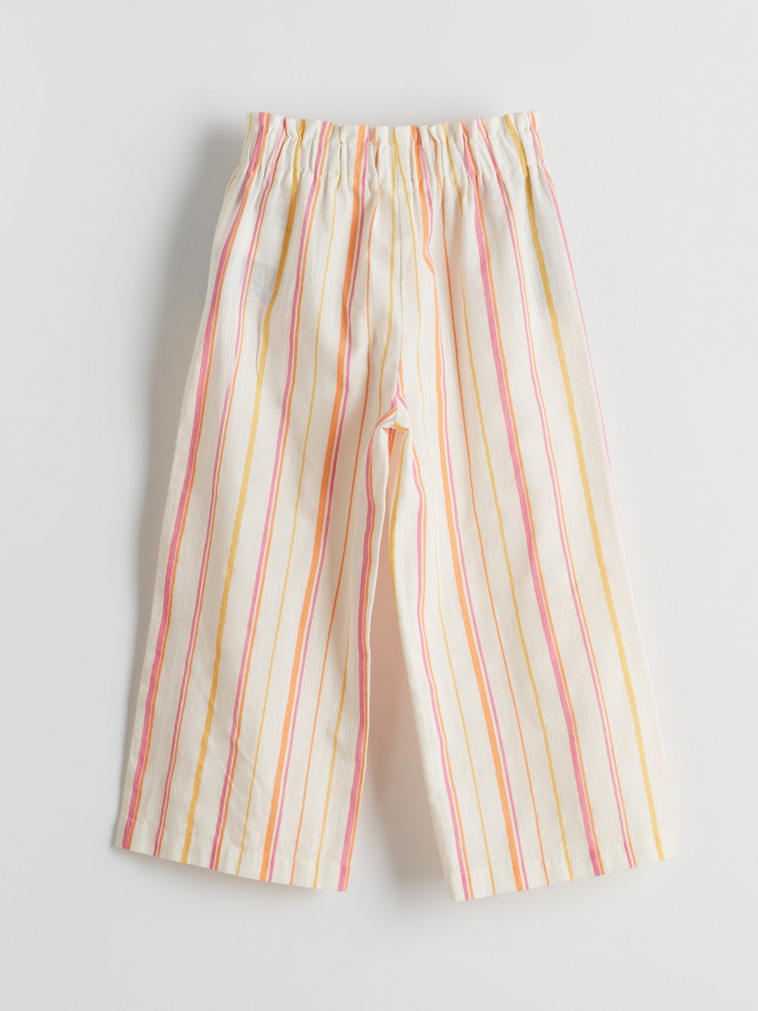 LCW Kids Striped Linen Blend Girls Trousers