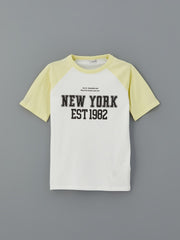 LCW Kids Crew Neck Printed BoyS T-Shirt