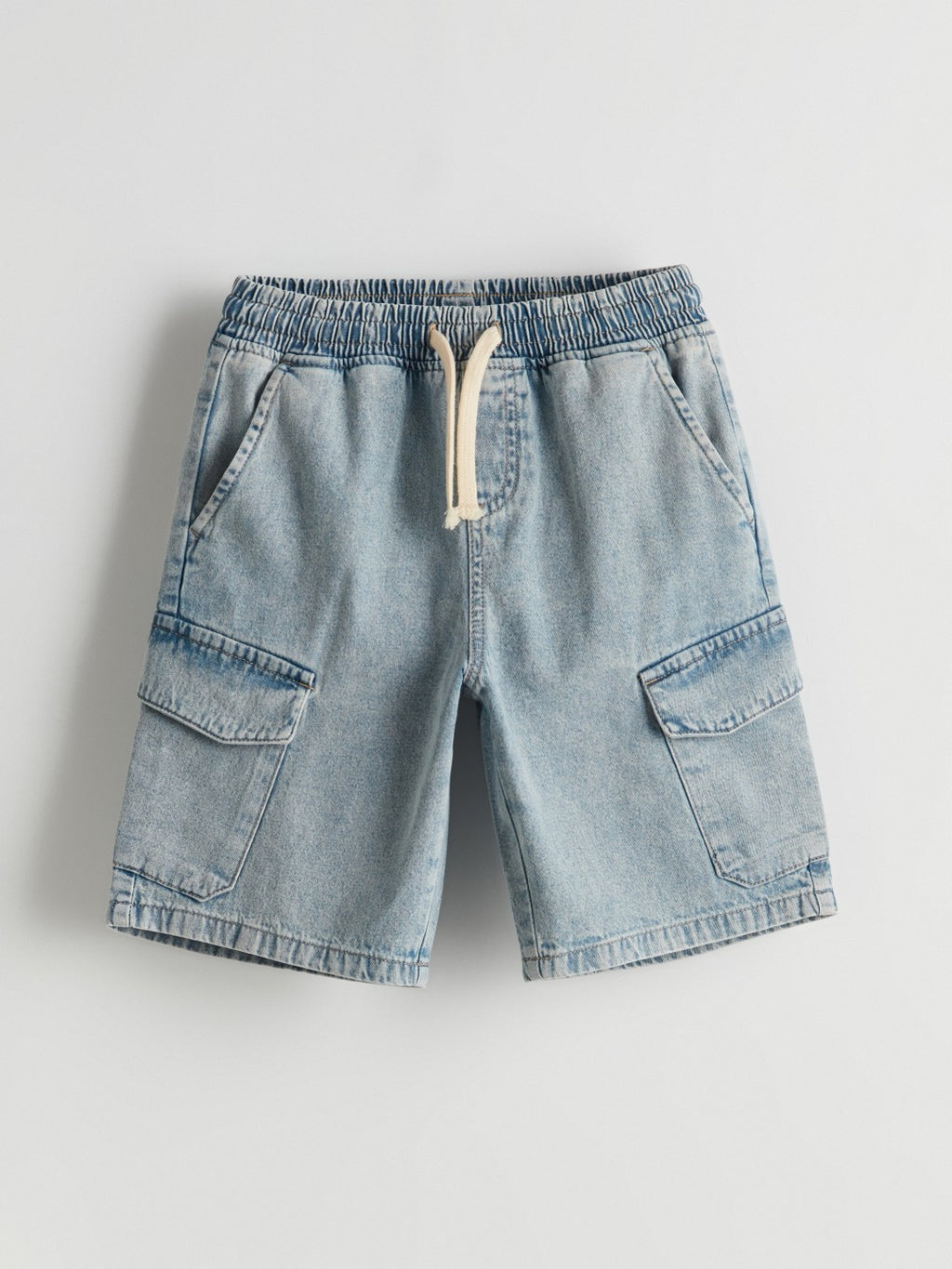 LCW Kids Elastic Waist Boy Jean Cargo Shorts
