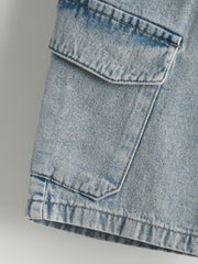 LCW Kids Elastic Waist Boy Jean Cargo Shorts