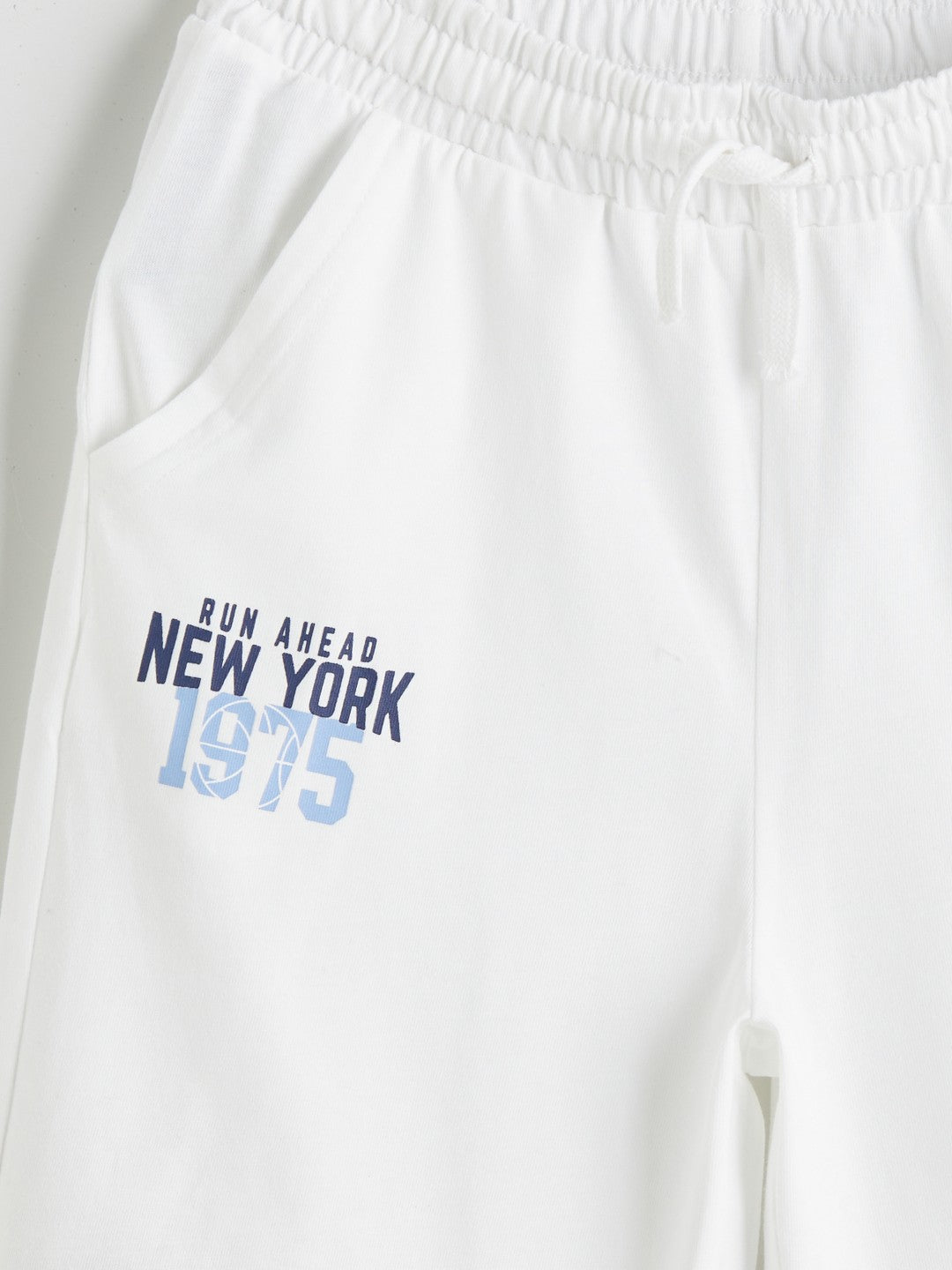 LCW Kids Elastic Waist New York Printed Boy Shorts