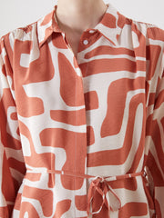 LCW Classic Patterned Women Shirt Tunic