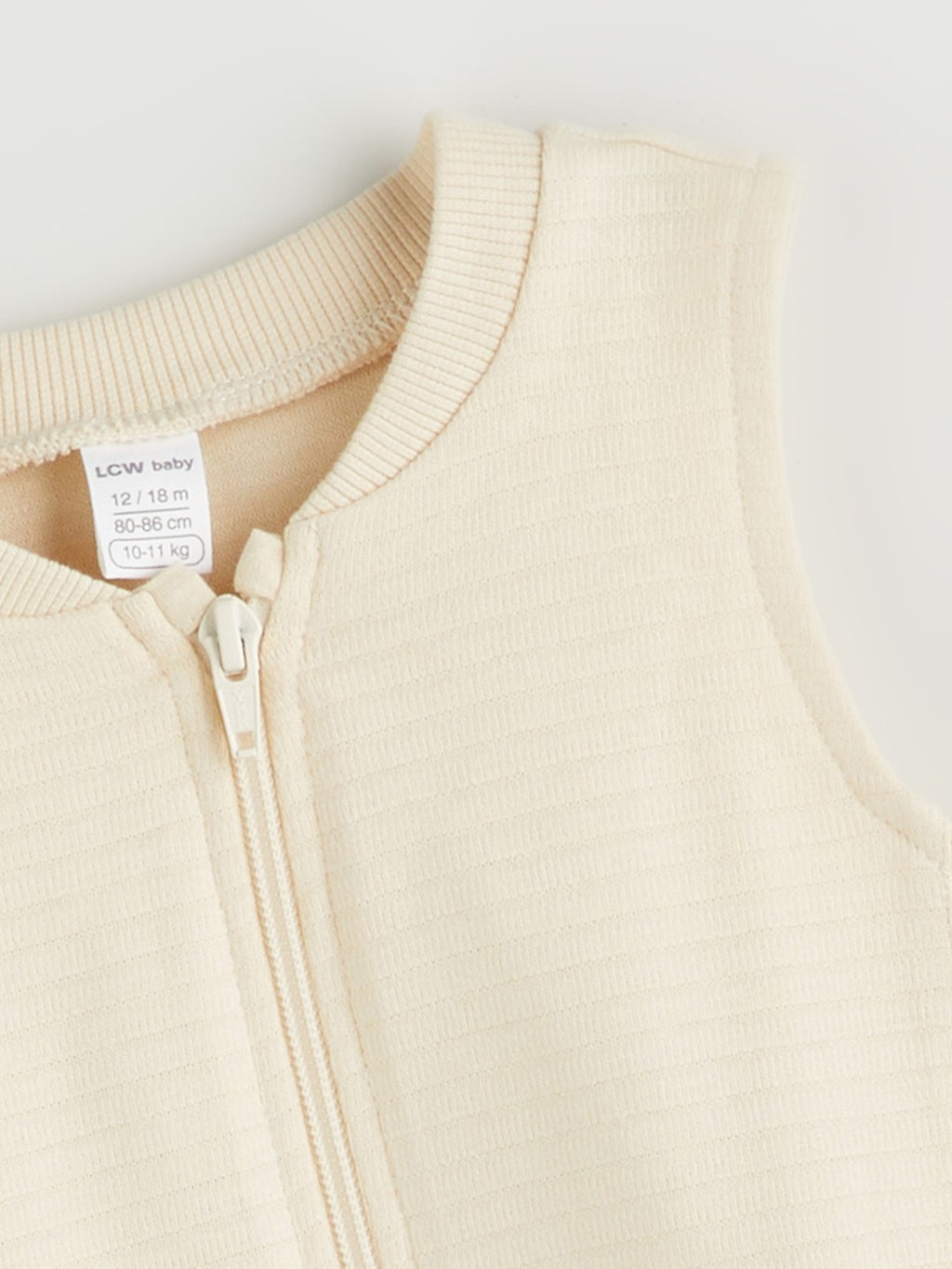 LCW Baby Textured Baby Boys Pique Waistcoat