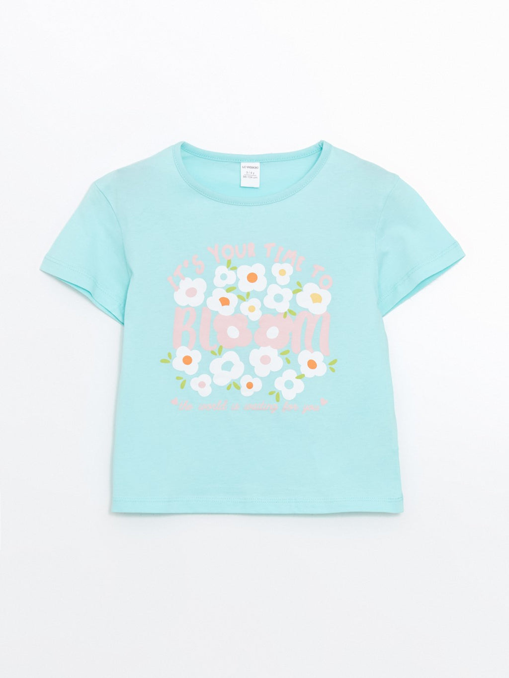 LCW Kids Crew Neck Printed Girls T-Shirt