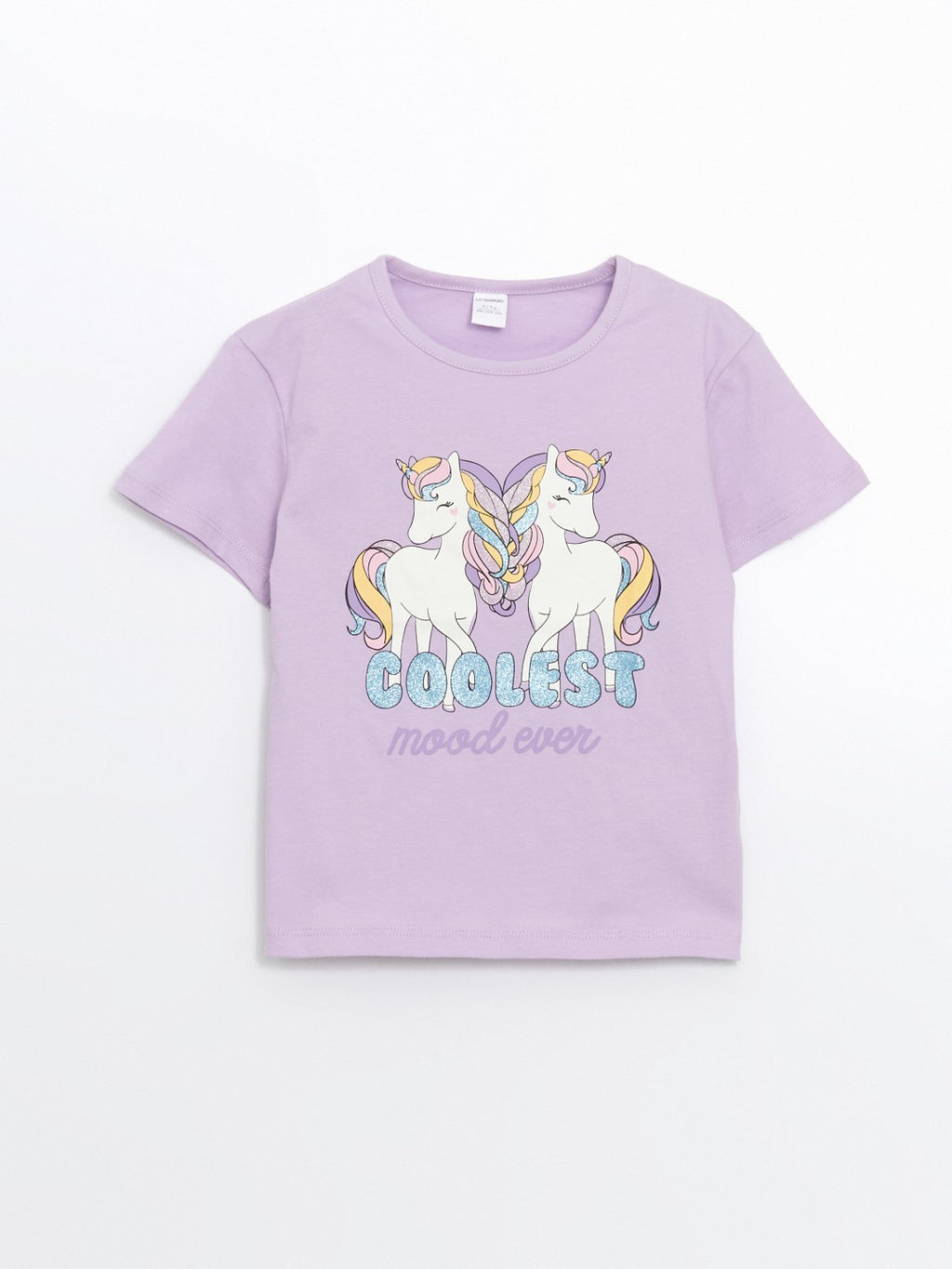 LCW Kids Crew Neck Printed Girls T-Shirt