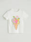 LCW Kids Crew Neck Printed Girls T-Shirt