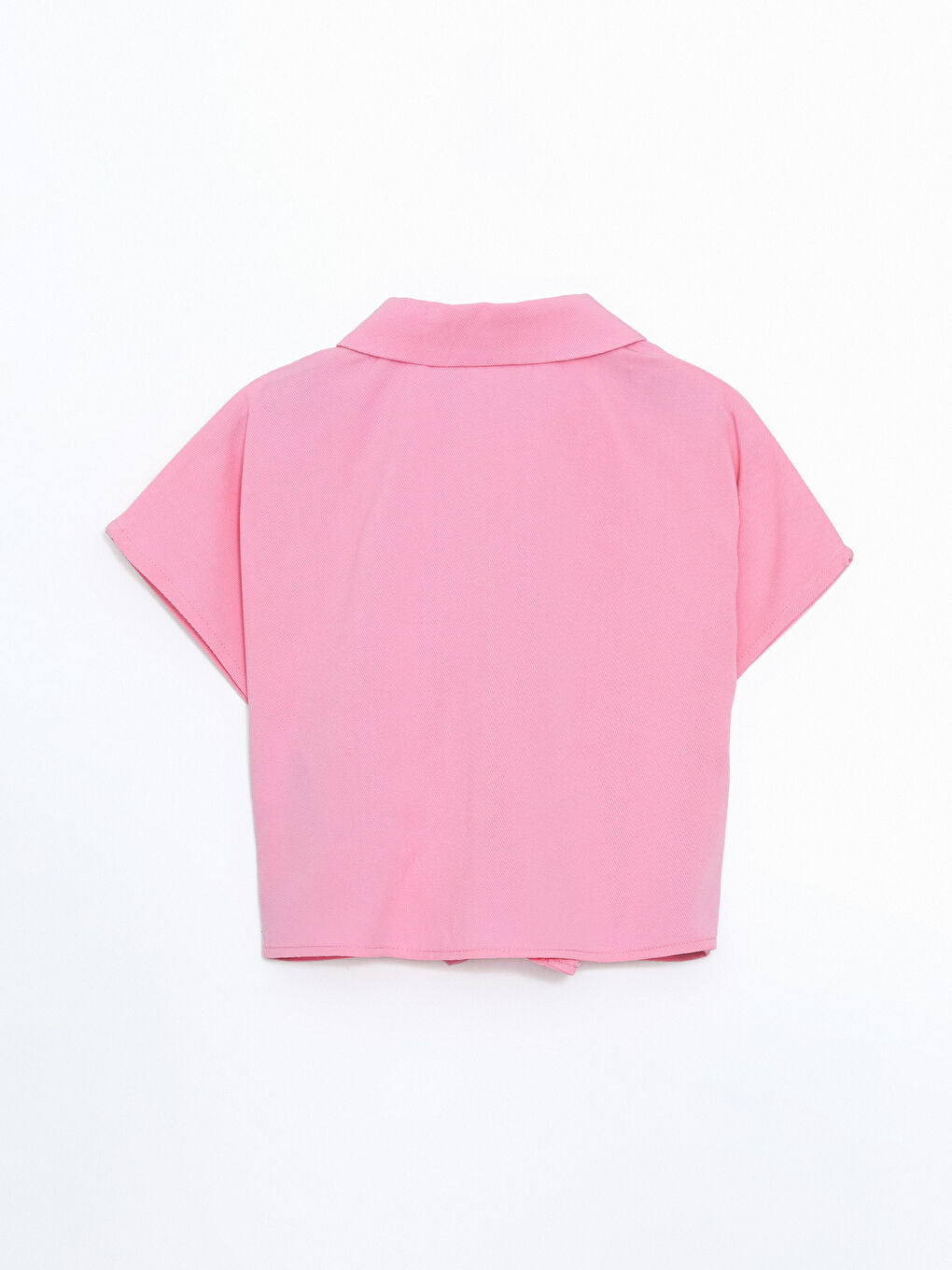 LCW baby White Short Sleeve Basic Girl Shirt