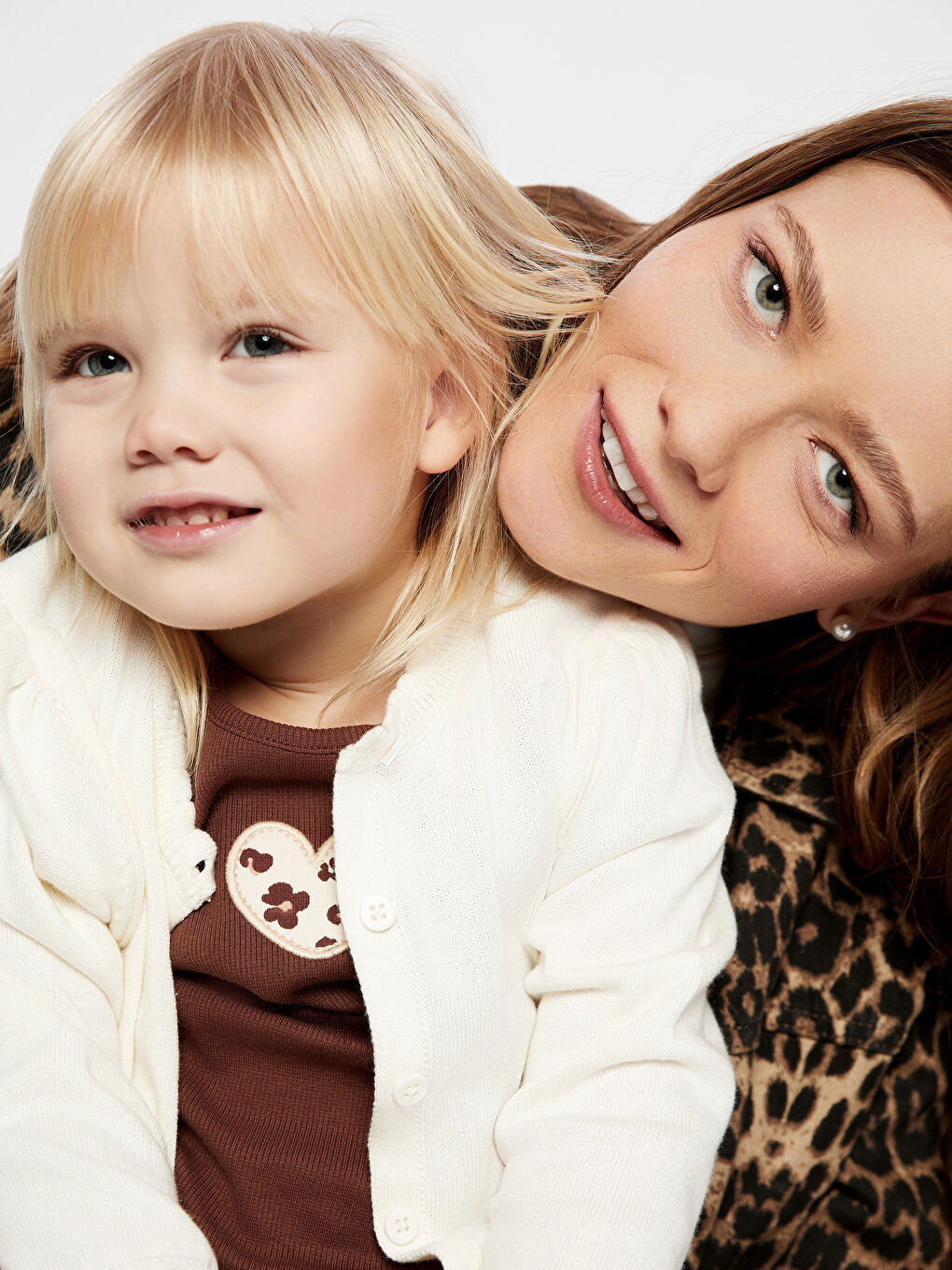 LCW Kids Brown Crew Neck Floral Girls T-Shirt 2-Pack