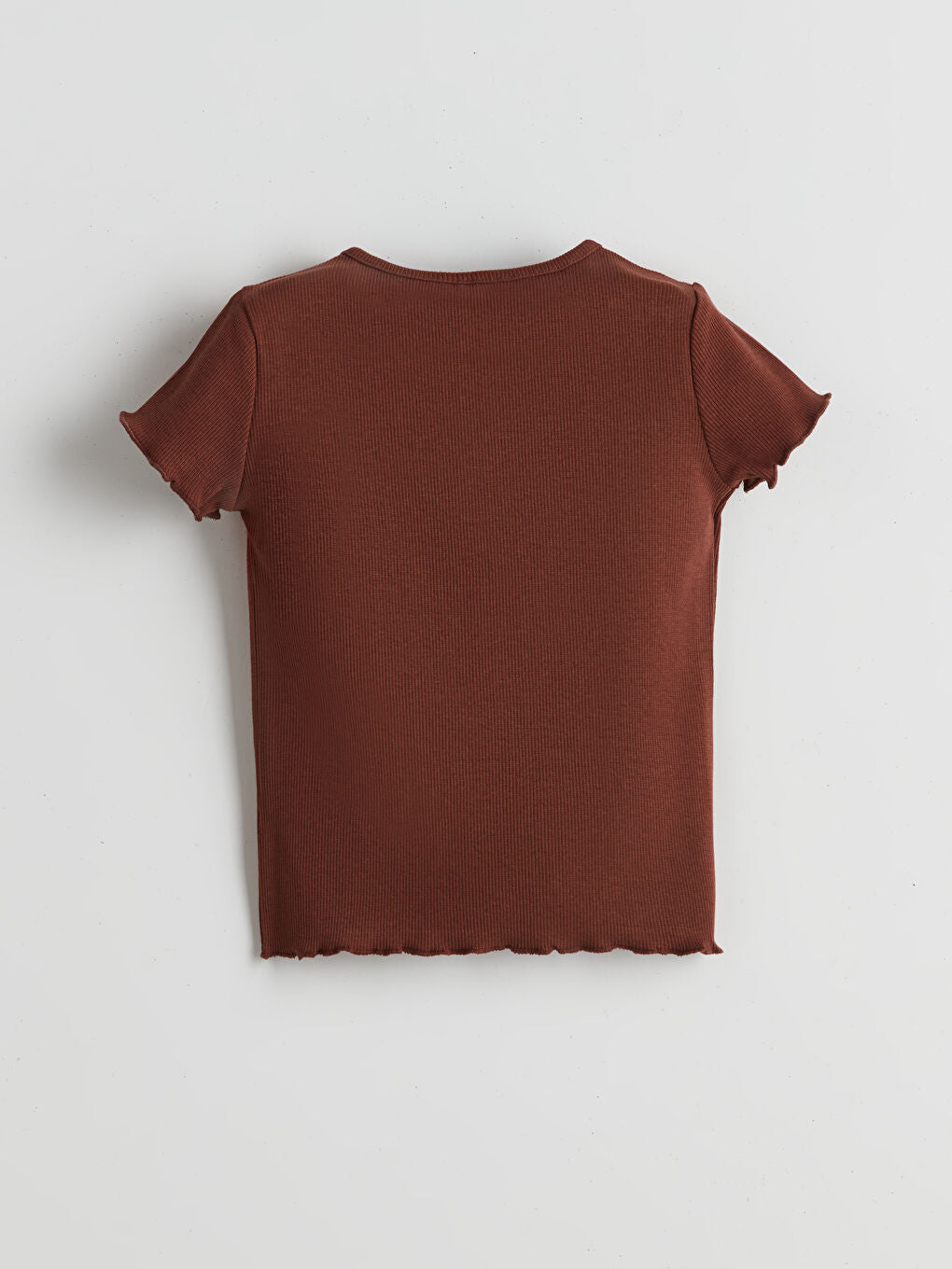 LCW Kids Brown Crew Neck Floral Girls T-Shirt 2-Pack