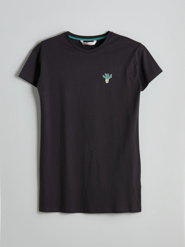 LCW Dream Crew Neck Printed Women Nightgown Hover Image