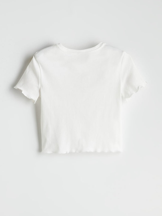 LCW Kids Crew Neck Printed Girls T-Shirt Main Image