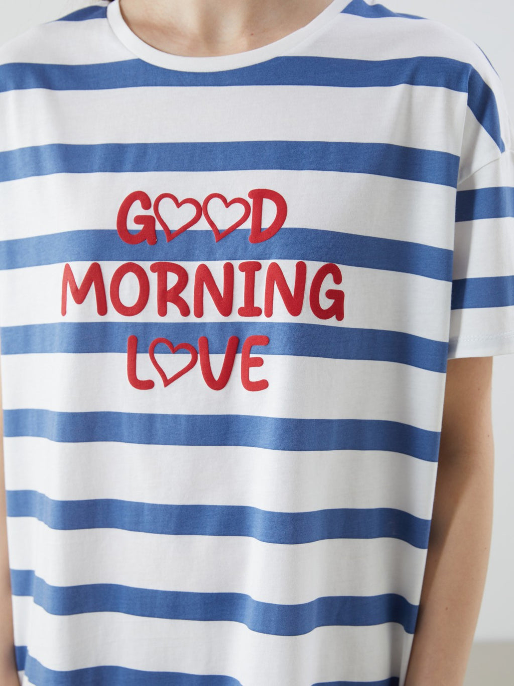 LCW Dream Crew Neck Printed Women Nightgown