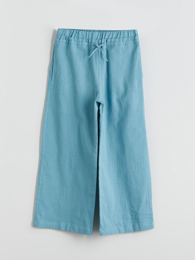 LCW Kids Elastic Waist Textured Girl Trousers Main Image