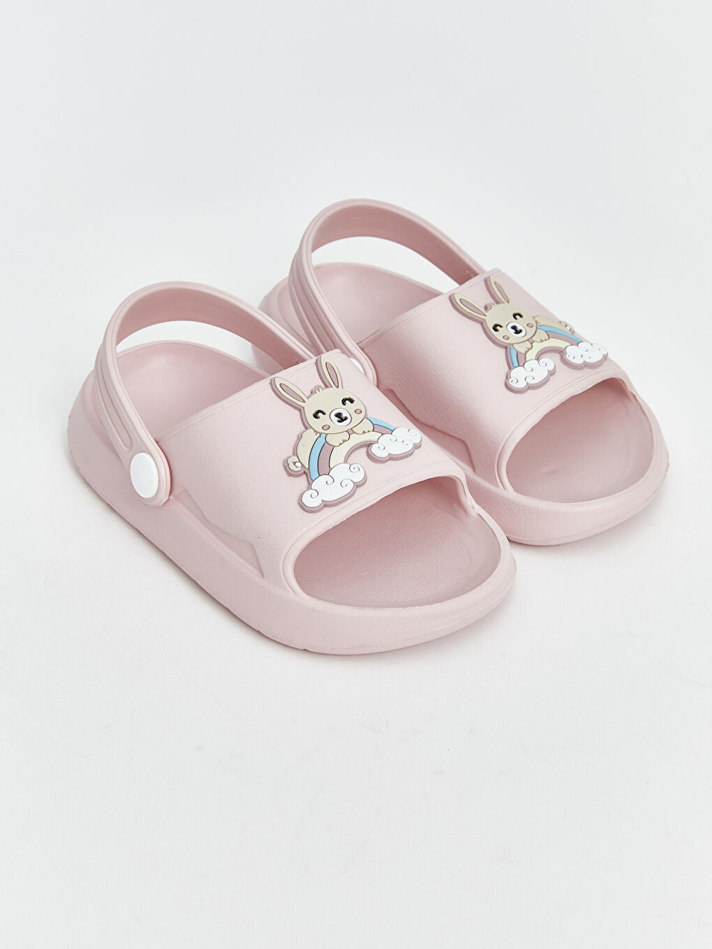 LCW STEPS Pink Printed Girls Beach Sandals