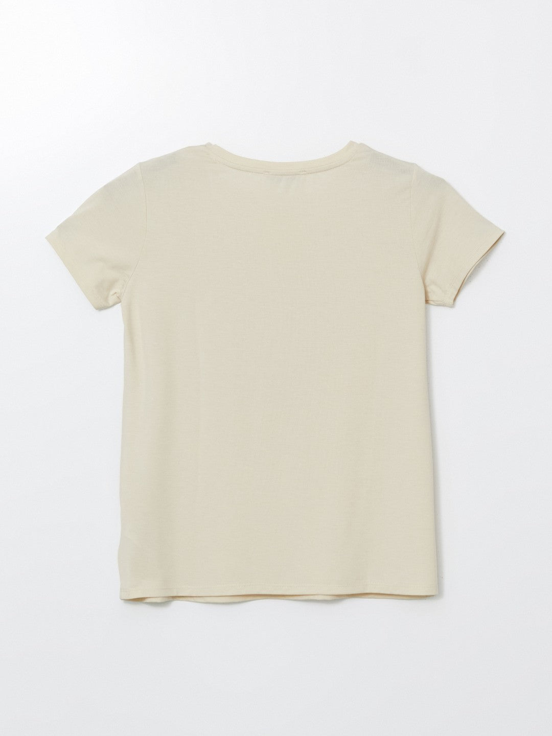 LCW Classic Crew Neck Sequined Women T-Shirt