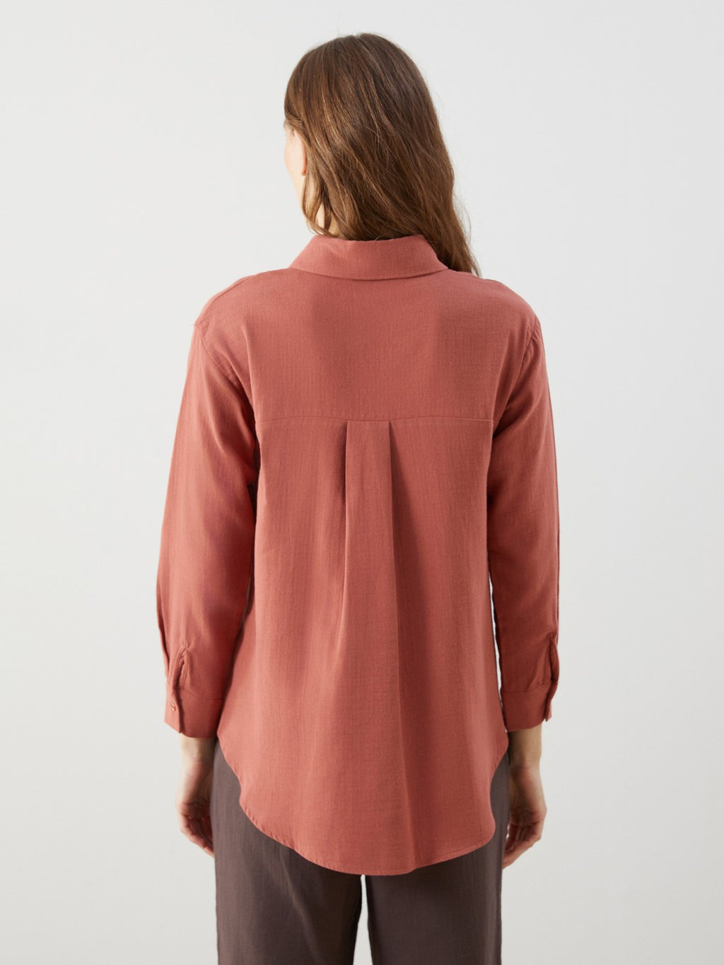 LCW Modest Loose Fit Muslin Women Shirt Tunic