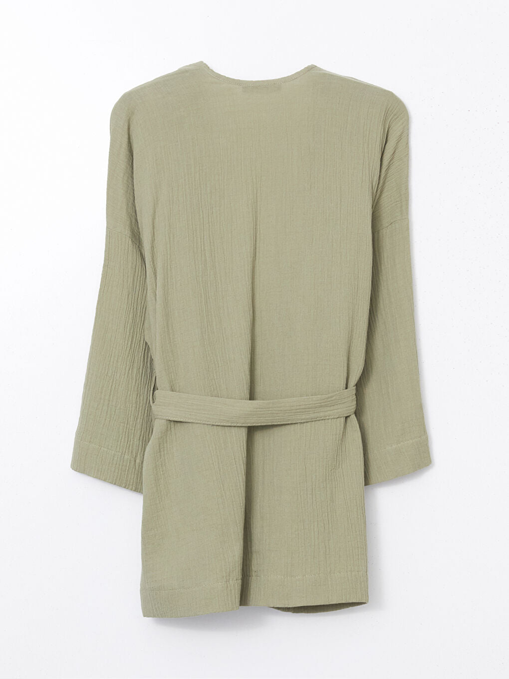 LCWAIKIKI Classic Brown Shawl Collar Women Kimono