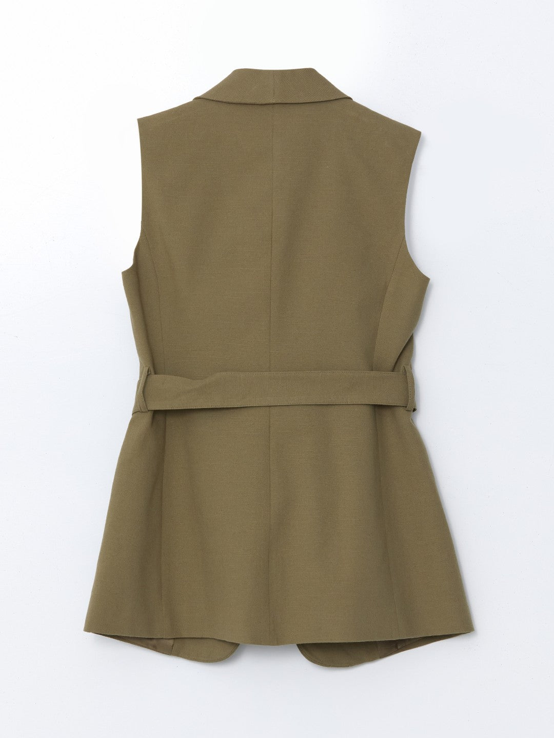 LCW Vision Jacket Collar Linen Blend Women Classic Vest