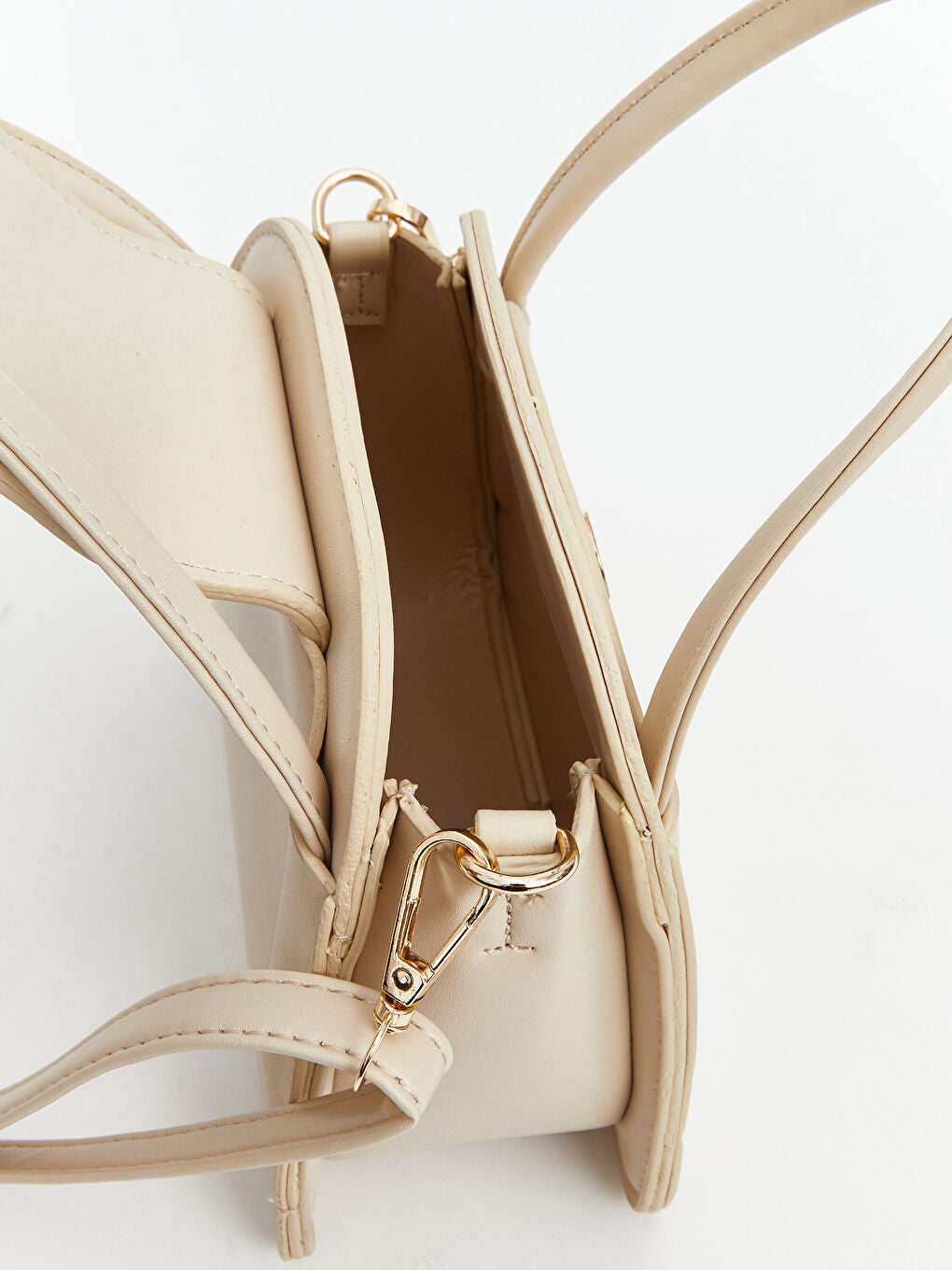 LCW ACCESSORIES Beige Detachable Shoulder Bag for Women