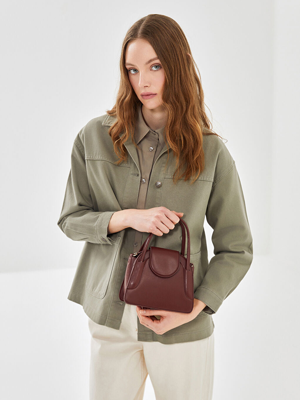 LCW ACCESSORIES Beige Detachable Shoulder Bag for Women