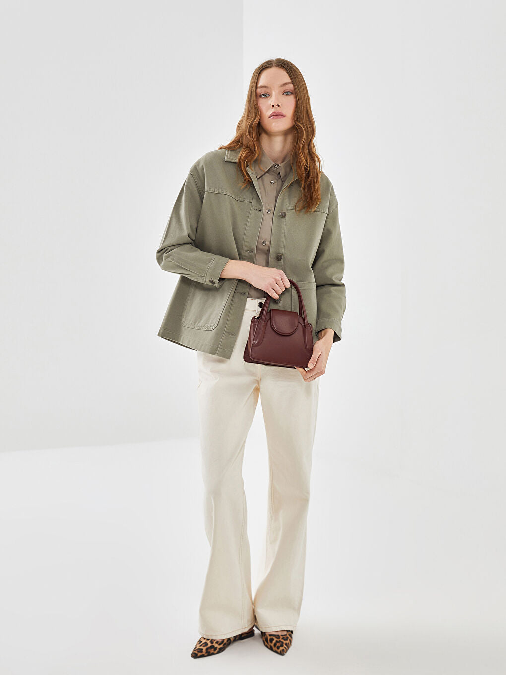 LCW ACCESSORIES Beige Detachable Shoulder Bag for Women