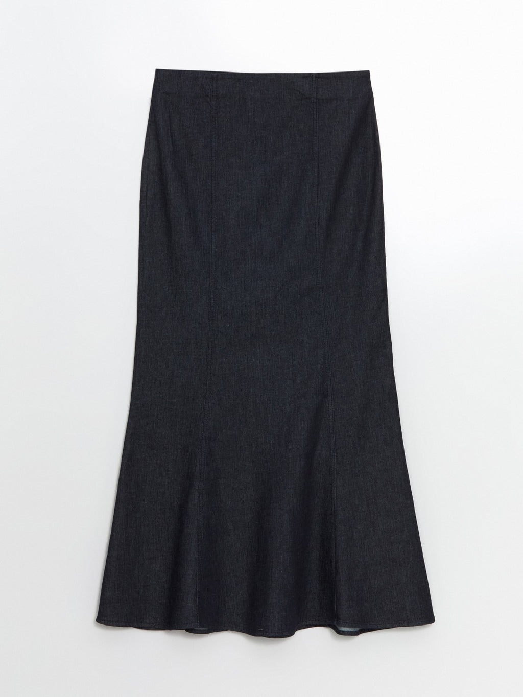 LCW Modest Waist Zippered Women Jean Skirt