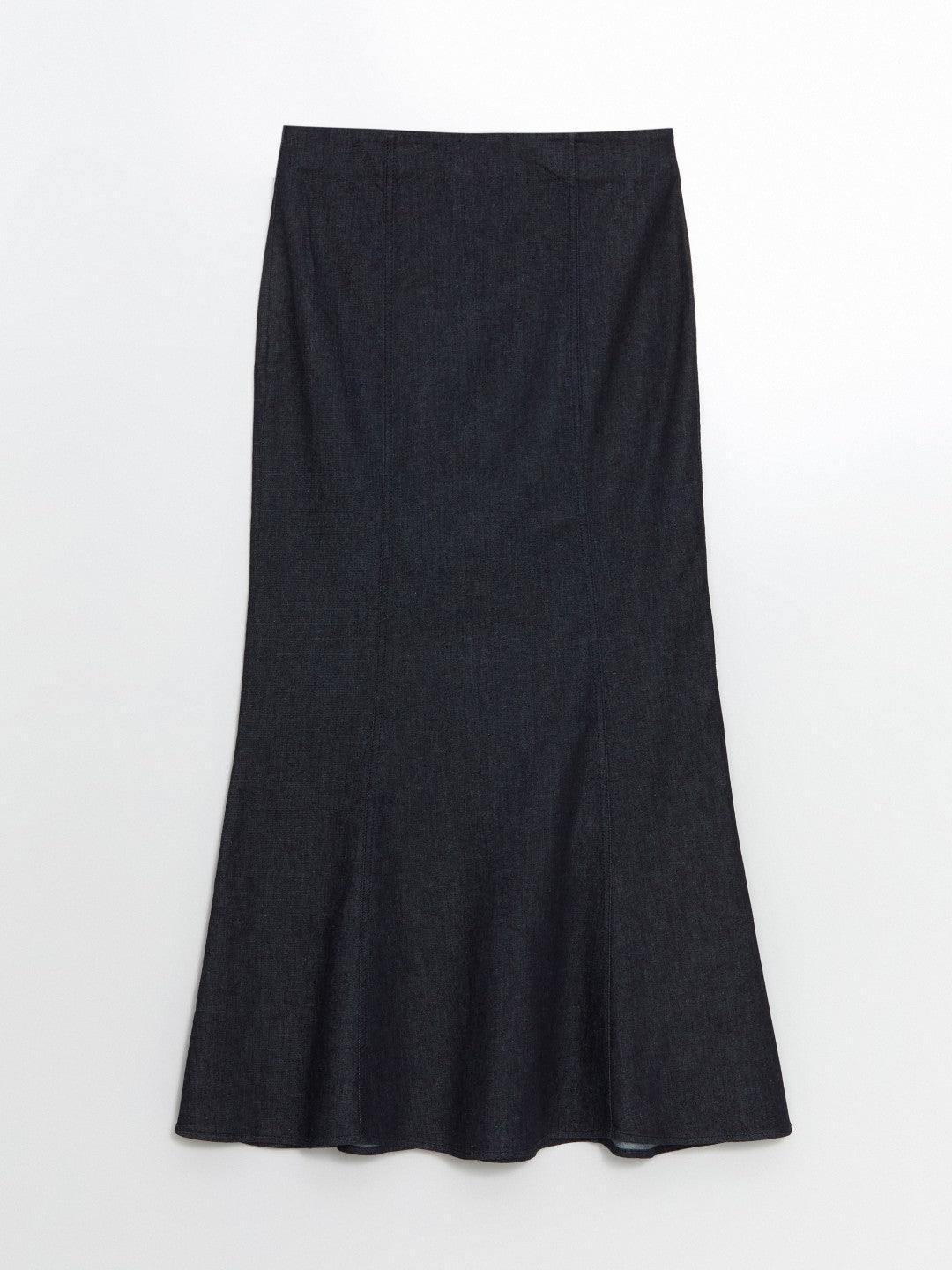 LCW Modest Waist Zippered Women Jean Skirt