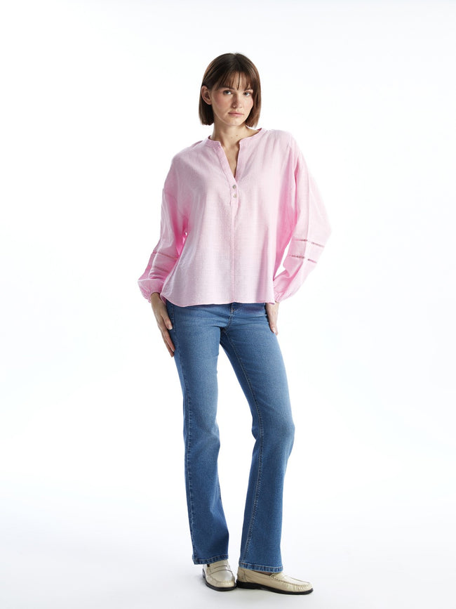 LCW Vision Crazy Collar Oversize Women Blouse Main Image