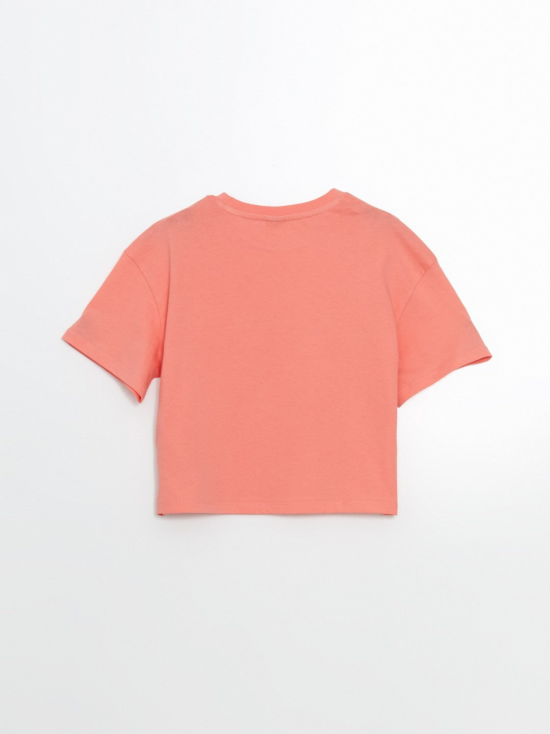 LCW Kids Crew Neck Floral Combed Cotton Girls T-Shirt