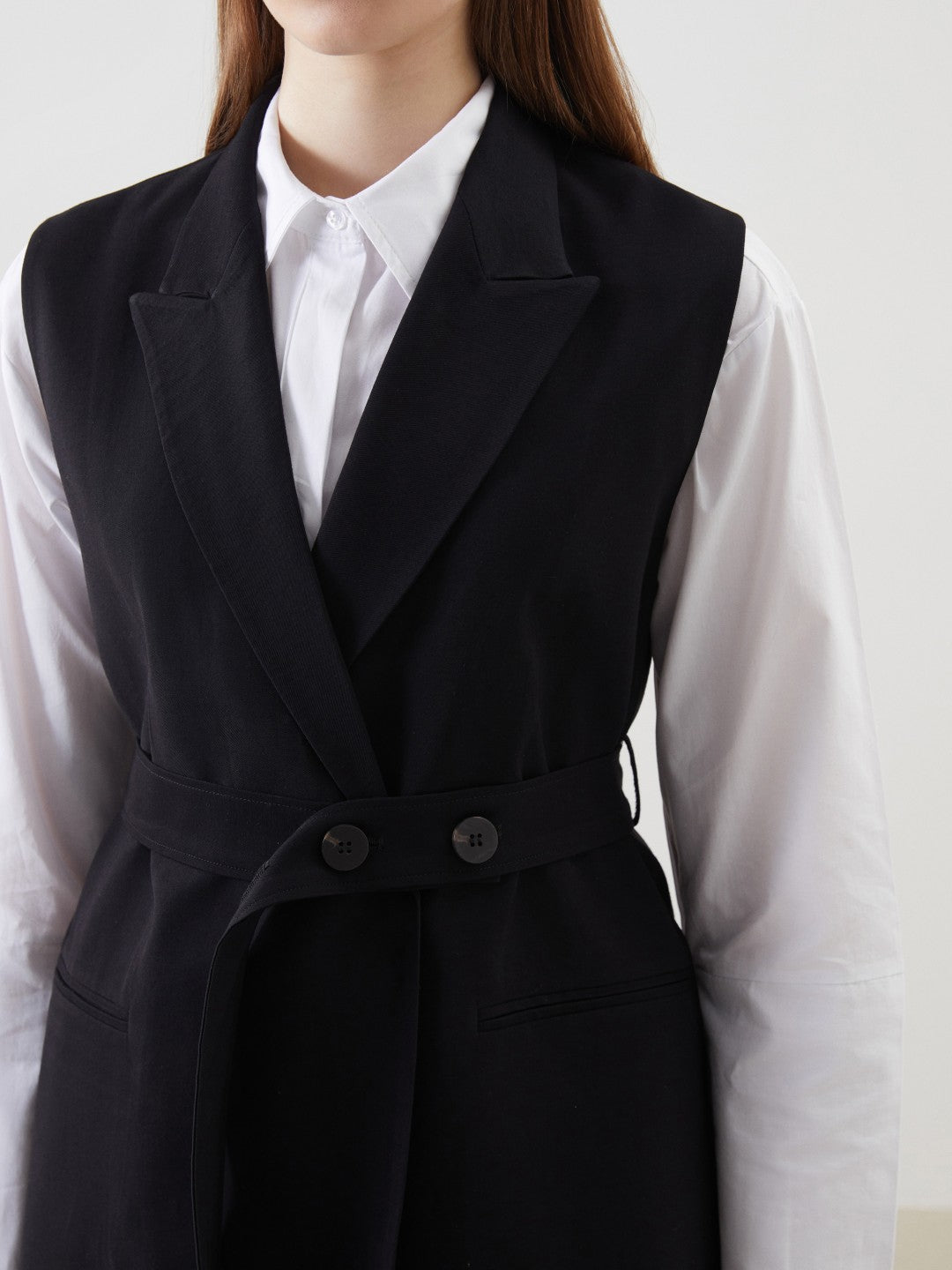 LCW Modest Jacket Collar Women Classic Vest