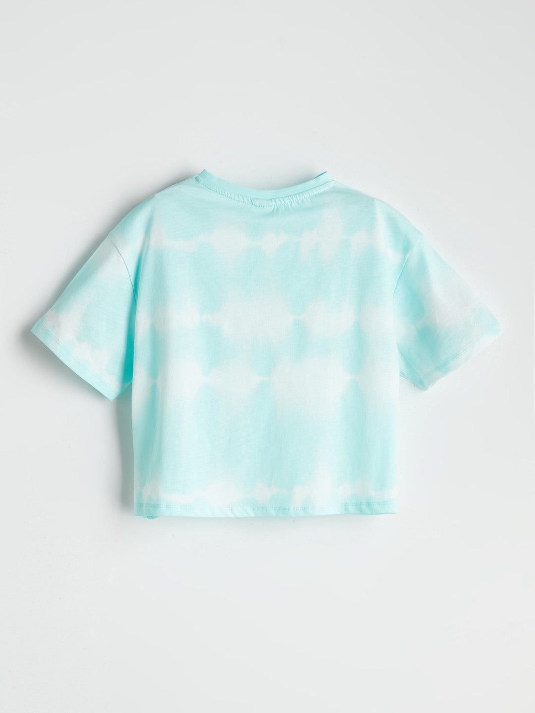 LCW Kids Crew Neck Floral Girls Crop T-Shirt