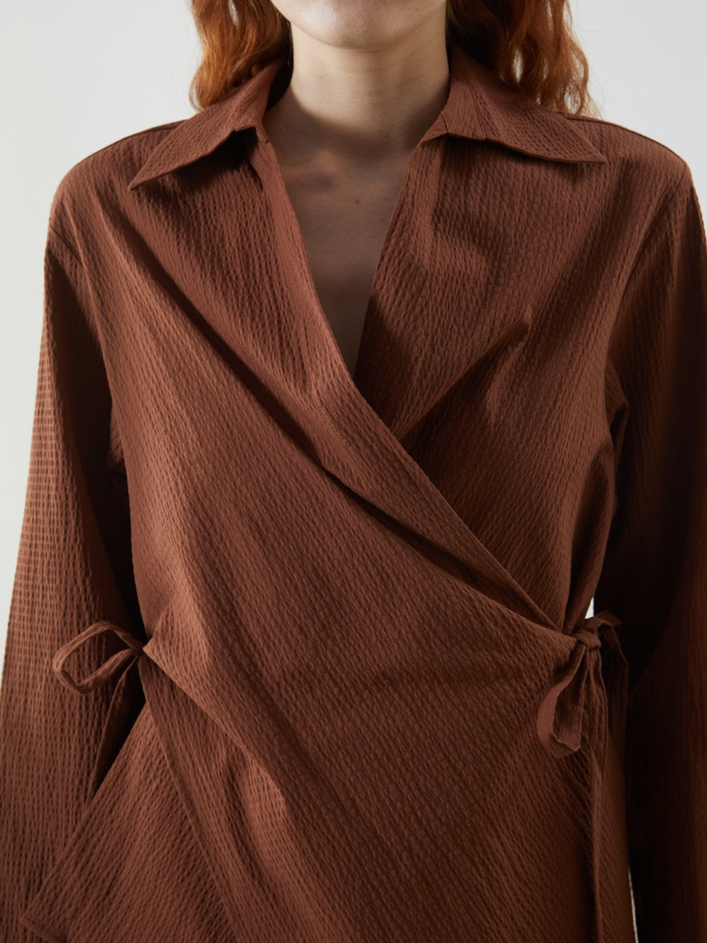 LCW Vision Double Breasted Collar Oversize Women Kimono