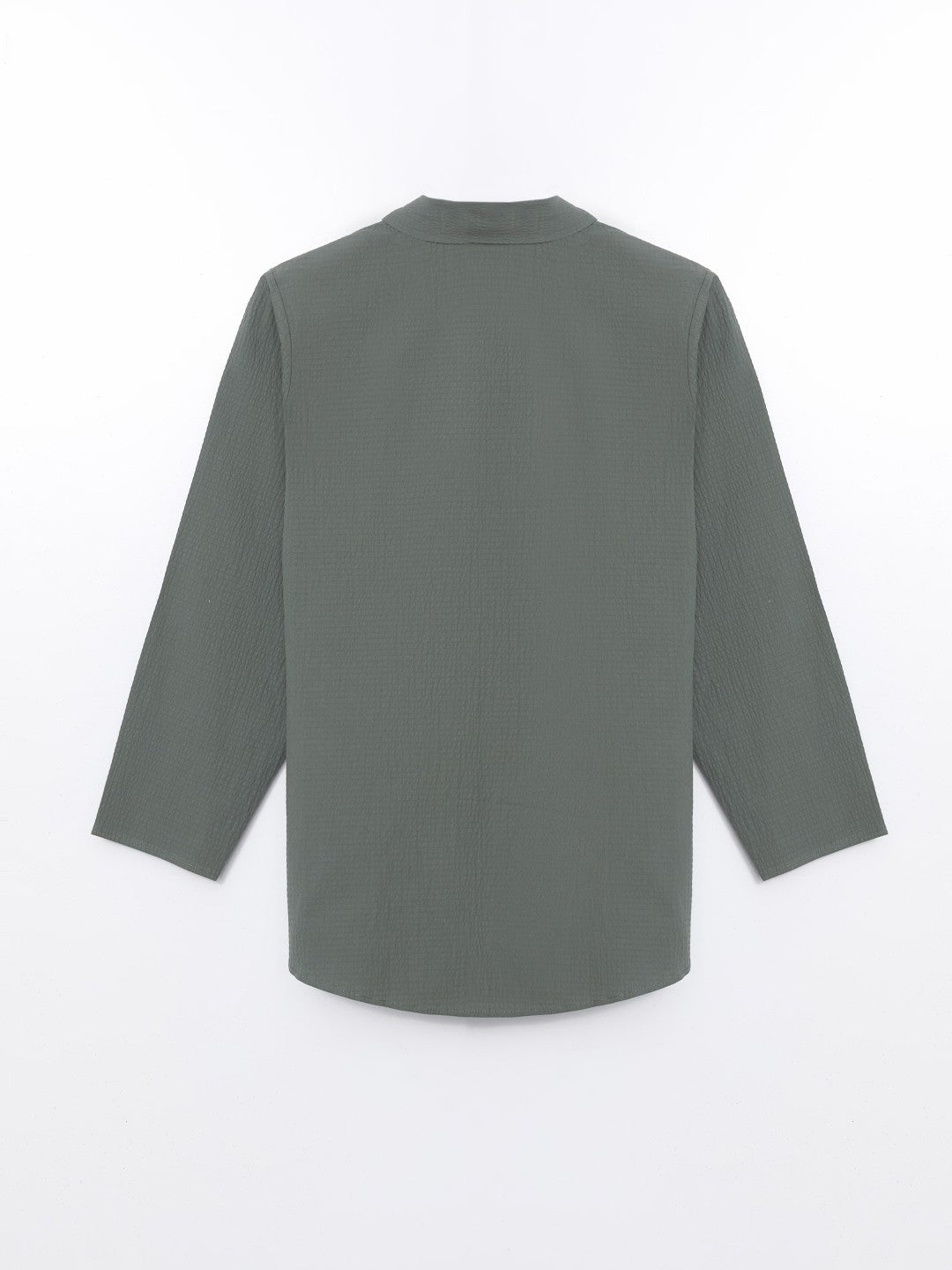 LCW Vision Shawl Collar Textured Oversize Women Kimono