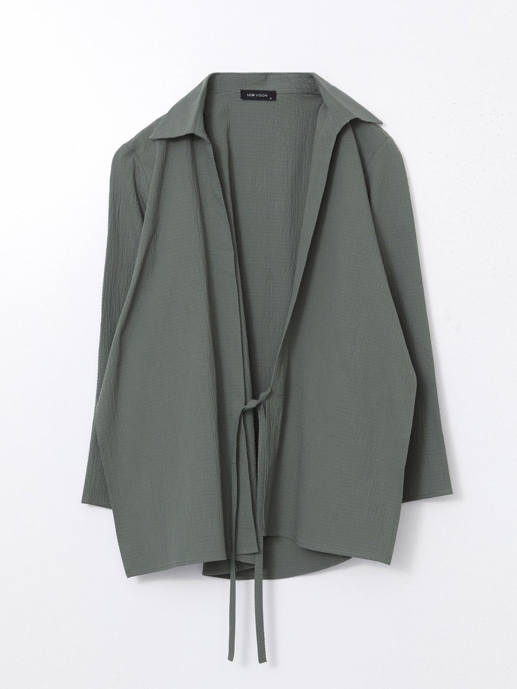 LCW Vision Shawl Collar Textured Oversize Women Kimono