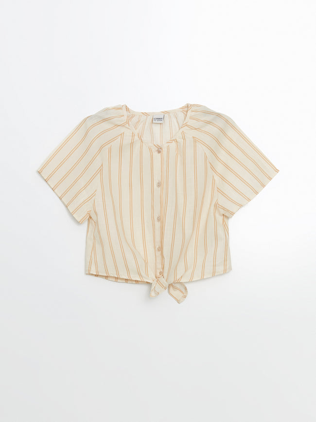 Crew Neck Girl Shirt Hover Image