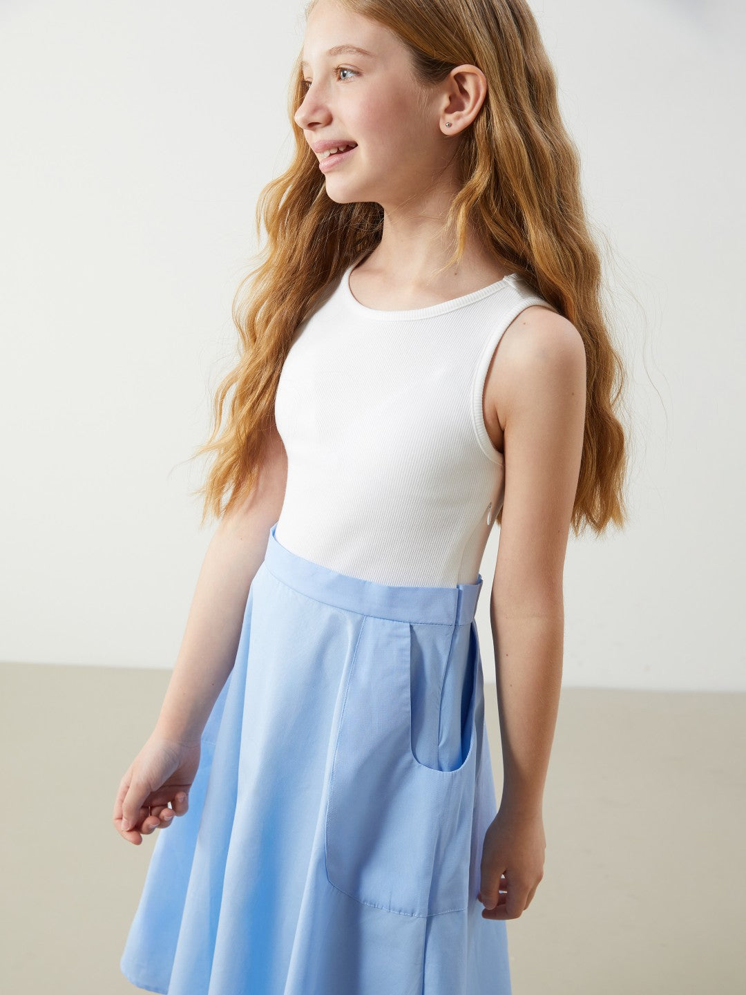 LCW Kids Crew Neck Girl Dress