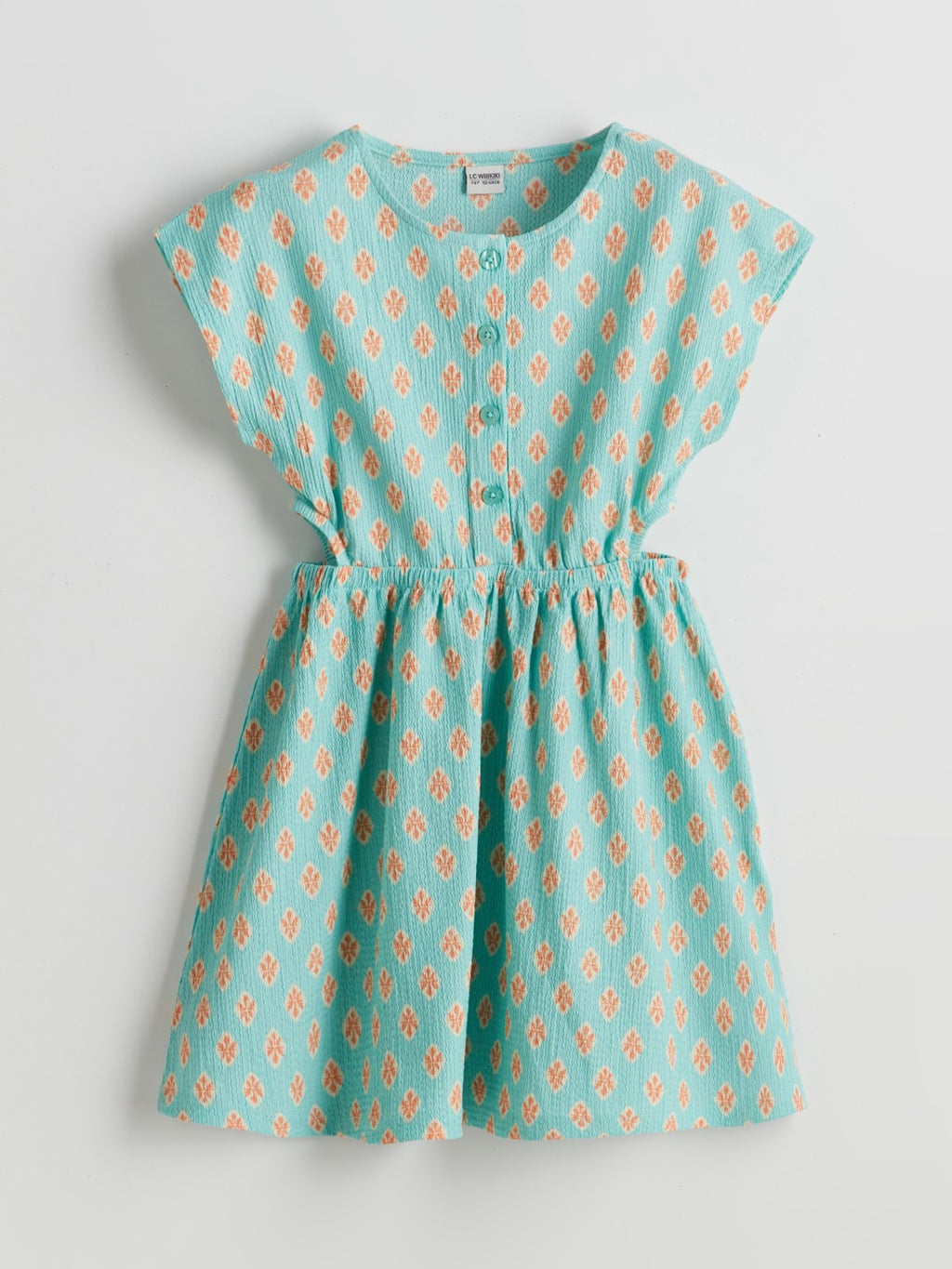 LCW Kids Crew Neck Floral Girl Dress