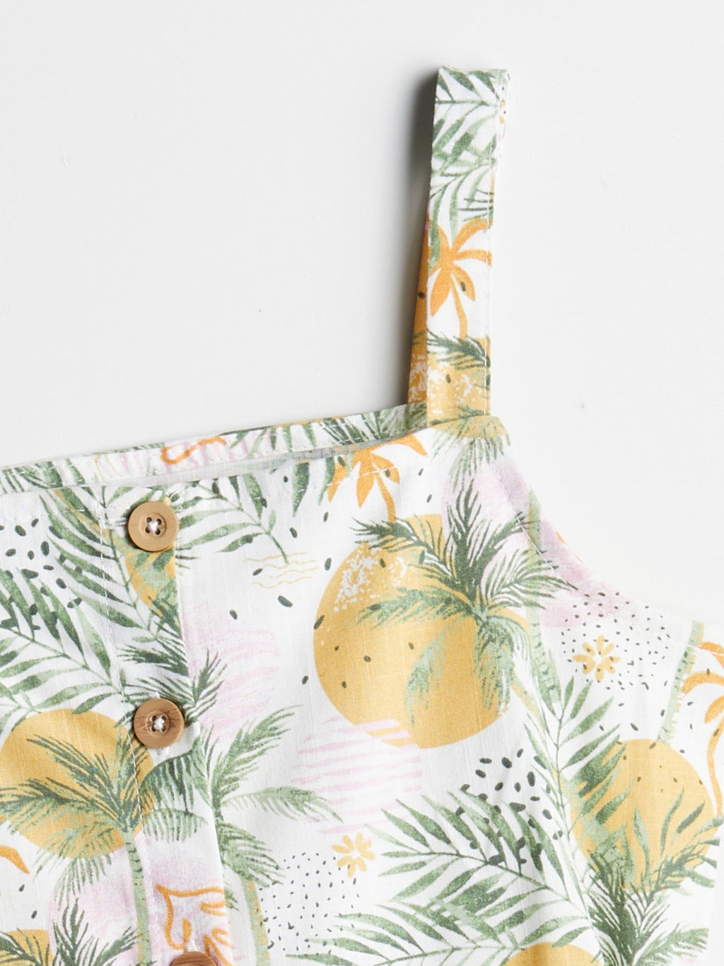 LCW Kids Square Neck Girl Jumpsuit