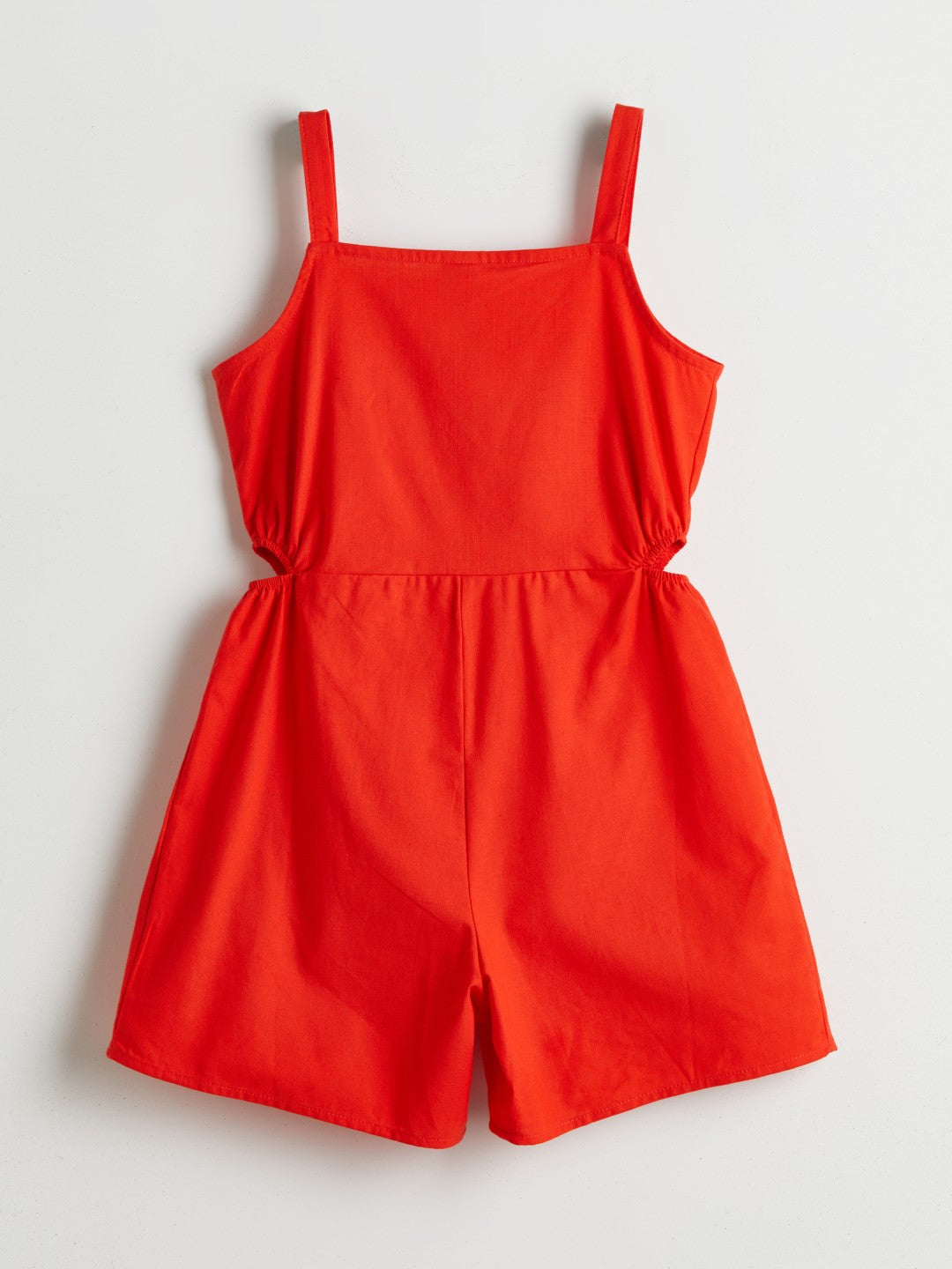 LCW Kids Square Neck Girl Jumpsuit