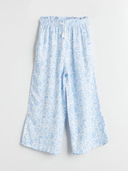 LCW Kids Elastic Waist Floral Girl Capri