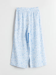 LCW Kids Elastic Waist Floral Girl Capri