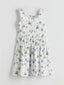LCW Kids Square Neck Floral Girl Dress