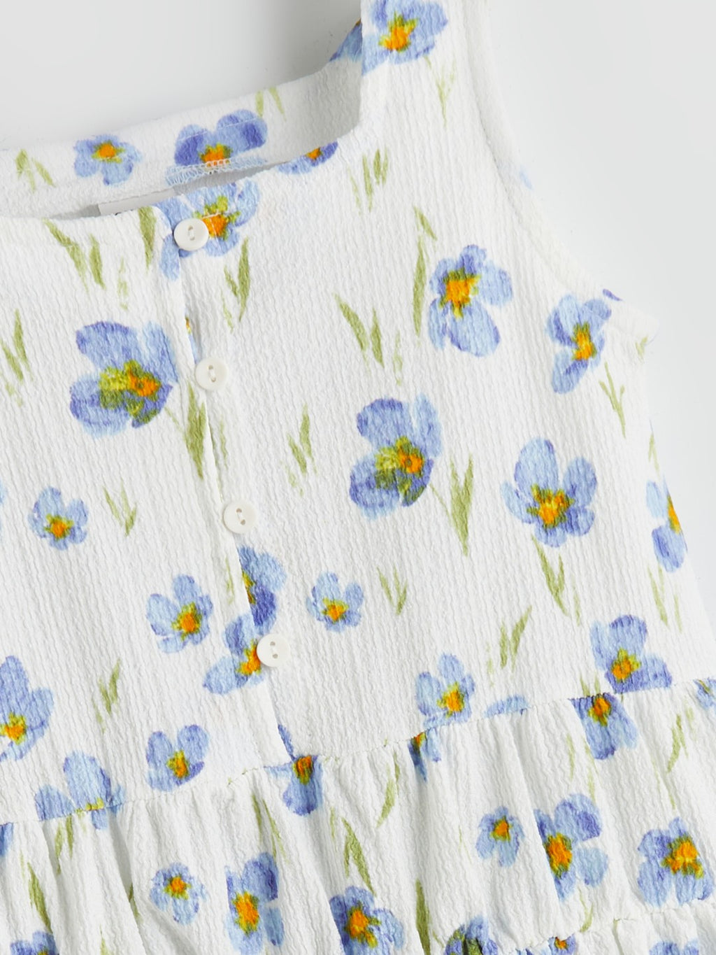 LCW Kids Square Neck Floral Girl Dress