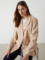 LCW Modest Beige Women Blazer Jacket