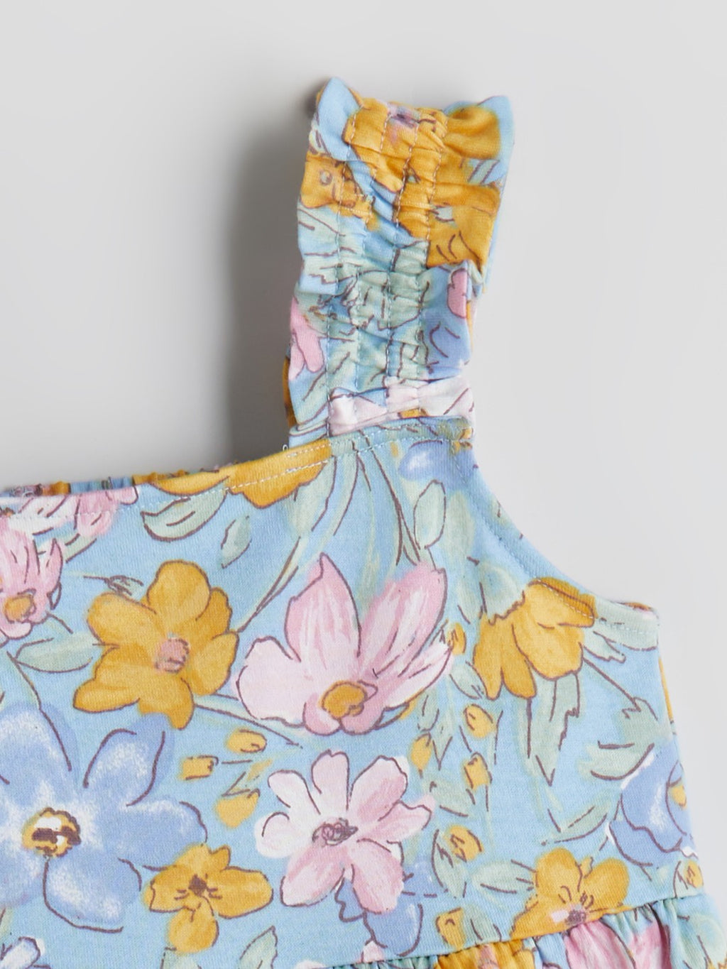 LCW Kids Square Neck Floral Girl Dress