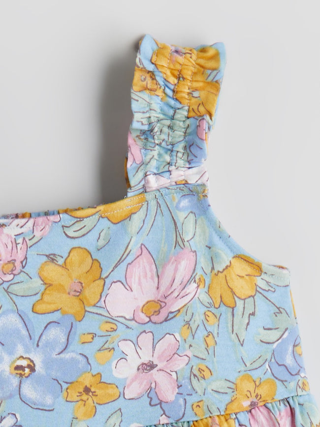 LCW Kids Square Neck Floral Girl Dress Main Image