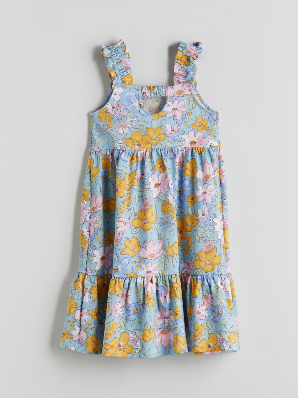 LCW Kids Square Neck Floral Girl Dress